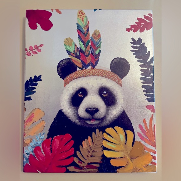 20”x16” Panda Portrait on canvas - Picture 1 of 4